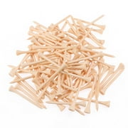 FUTUREORYY Golf Training Tee Beige Wood 100Pcs Lovers 3.3x0.4x0.4in