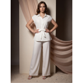 thumbnail image 2 of Conjunto 2 Piezas, Blusa Estilizada con Cinturón y Pantalón Fluido, Outfit Moderno y Sofisticado para Mujer, 2 of 5