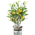 thumbnail image 4 of Lemon Yellow Berries Green Plants Artificial For Flower Arrangement Party Simulation LemonTree Decor Home Wedding Branch, 4 of 6