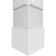 thumbnail image 5 of Ekena Millwork 8"W x 8'H Craftsman Classic Square Non-Tapered Herringbone Modern Fretwork Column w/ Standard Capital & Standard Base, 5 of 8