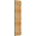 thumbnail image 2 of 16 1/8"W x 60"H Timbercraft Three 5 3/8" Boards Joined Board-n-Batten Shutters, Rough Sawn Western Red Cedar, 2 of 13