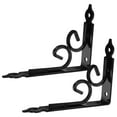 thumbnail image 5 of UPOUART 2Pcs Floating Shelves Brackets Black Alloy Wall Mount Design for Homeowners and DIY Enthusiasts, 5 of 8