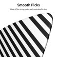 thumbnail image 7 of 6 Pack Guitar Picks Plectrums Black And White Stripe Guitar Pick Guitar Picks for Women Men Beginner Guitar Palyers, 7 of 7