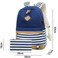 thumbnail image 2 of Juego de 2 mochilas para mujeres, adolescentes y niñas, bolsa de libros de gran capacidad con puerto de carga USB, linda mochila de lona ligera, mochila de viaje para computadora portátil, regalo de, 2 of 6