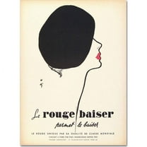 Trademark Fine Art "Le Rouge Baiser" Canvas Art by Vintage Apple Collection