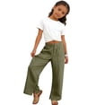 thumbnail image 3 of Niñas Hip Hop Pantalones Estilo Jogging Bottoms, Pantalones de Entrenamiento para Niños Niños Pantalones Deportivos Casual, 3 of 6