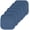 Blue, variant on Chair Cushion Memory Foam Pads Honeycomb Pattern Slip Non Skid Rubber Back Rounded Square 16" x 16" Seat Cover, 4 Pack, Charlotte Navy