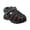 Black Grey, variant on Toddler Boy Closed Toe Hook & Loop Fisherman Style Sport Sandals