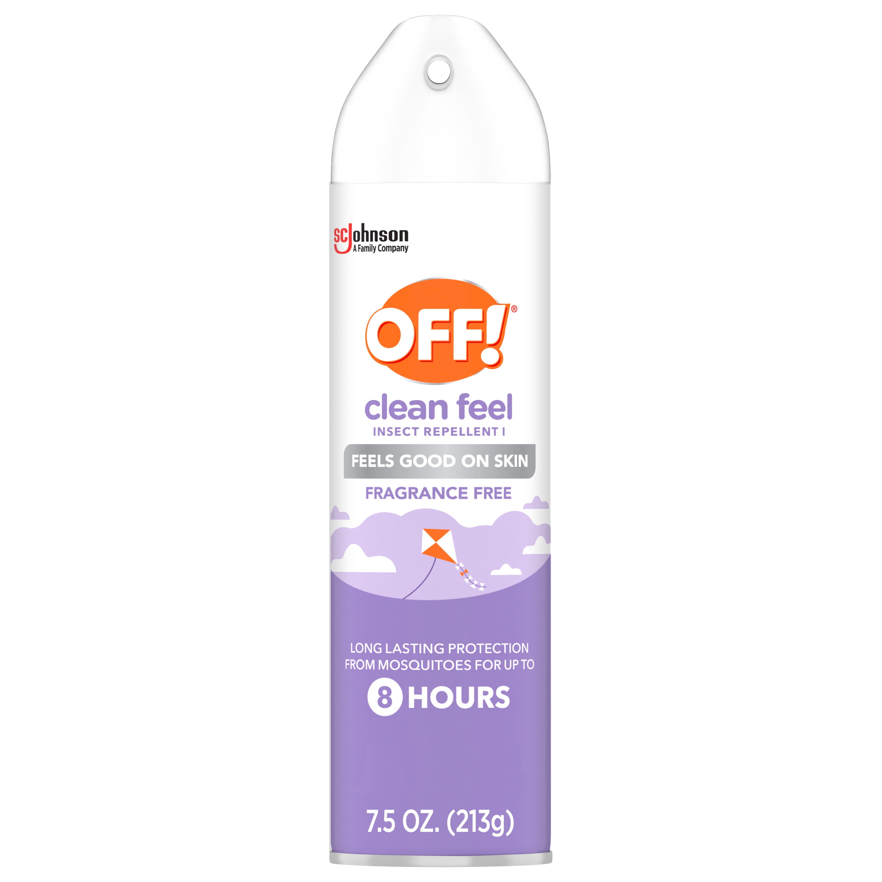 OFF! Clean Feel Picaridin Mosquito Repellent Aerosol, Long-lasting OFF! Bug Spray Protection for Everyday Use, 7.5 Oz (312 g)