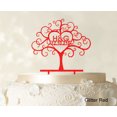 thumbnail image 1 of Custom Wedding Cake Toppers Personalized First And Last Name Initial Cake Topper Color Option Available 6-7 Inches Wide, 1 of 1