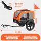 thumbnail image 3 of Remolque para bicicleta para perros Sepnine, 30 kg de capacidad, plegable, naranja, 3 of 6
