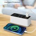 thumbnail image 3 of USB Charging Station, Desktop USB Charger PD 30W Safe Digital Display  for Phone for Tablet US Plug,EU Plug, 3 of 7