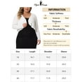 thumbnail image 6 of Agnes Orinda Plus Size Cardigan for Women Long Sleeve Open Front Elegant Cropped Shrugs Bolero Cardigans 1X White, 6 of 6