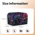 thumbnail image 5 of Pofeuu Glowing Chameleon Fantasy Art Print Universal Two Slice Toaster Cover,Dust Cover, Toaster Cover Bread Machine Cover Fits for Most Standard 2 Slice Toasters, 5 of 7