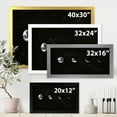 thumbnail image 4 of Designart 'The Night Sky With Moon Phases' Modern Framed Art Print, 4 of 4