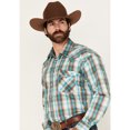 thumbnail image 2 of Panhandle Men's Boot Barn Plaid Print Long Sleeve Snap Stretch Western Shirt - RMN2S03815, 2 of 4