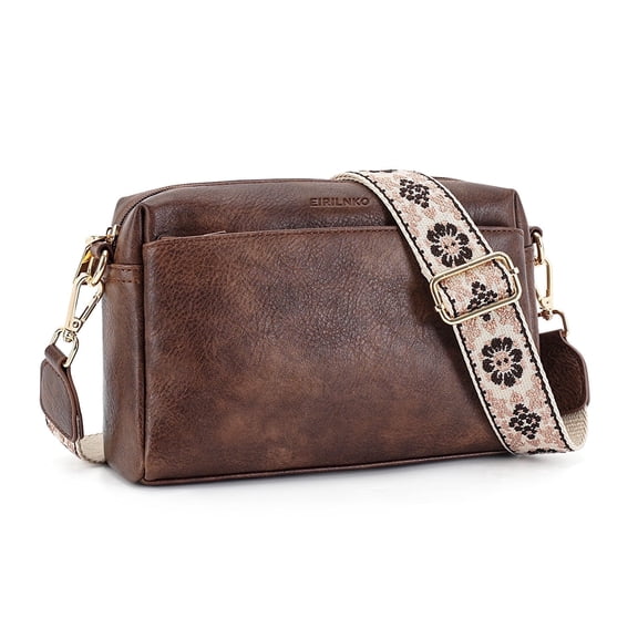 EIRILNKO Small Crossbody Bags for Women, Triple Zip Crossbody Cell Phone Purse Shoulder Handbags with Adjustable Strap
