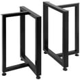 thumbnail image 1 of Metal Table Legs Dining Table Legs 28x24" T-Shape Desk Legs Set of 2 Rustic DIY, 1 of 9