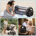 thumbnail image 6 of Diaper Bag Backpack, Multifunctional Baby Changing Bag with Foldable Crib and Insulated Bottle Pockets, a Must-Have for Baby Travel, with USB Charging Port and Stroller Straps (Black), 6 of 6
