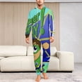 thumbnail image 6 of Super Why Men's Hooded Jumpsuit - Zip Up One Piece Pajamas Soft Cozy Winter Warm Plush Loungewear, 6 of 8