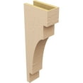 thumbnail image 5 of 5"W x 10"D x 30"H Thin Mediterranean Rough Cedar Woodgrain TimberThane Corbel, Primed Tan, 5 of 6