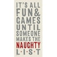 thumbnail image 2 of Marrott, Stephanie 14x24 White Modern Wood Framed Museum Art Print Titled - The Naughty List, 2 of 4