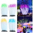 thumbnail image 5 of Aquarium Ornament, Simulation Artificial Silicone Sea Anemone Luminous Decoration(Green), 5 of 5