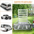 thumbnail image 2 of Heavy Duty Hitch Cargo Ramp, 500lb Load Capacity, Silver Galvanize Corrosion-Proof Coating, Receiver Hitch Carrier, Tow Hitch Cargo Ramp, Pickup Truck, Hunting Equipment, 2 of 7