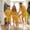 Yellow, variant on AIGUR Family Matching Pajamas Summer Solid Colors Short Sleeves Shirt and Elastic Shorts for Loungewear Soft Sleepwear