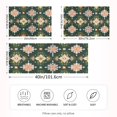 thumbnail image 2 of Yayeee Pillowcase Queen Size Set of 2 Satin Wrinkle Resistant Envelope Pillow Case, Pink Geometric Flowers, 2 of 8