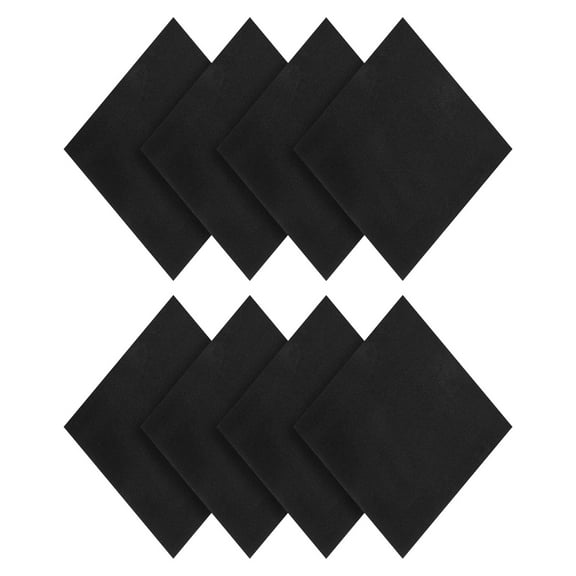 Uxcell 8 Pcs 4x4x1/8 Inches Adhesive Foam Padding Closed-cell Foam Sheet, Black