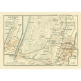 thumbnail image 2 of Baedeker 24x18 White Modern Wood Framed Museum Art Print Titled - Europe Zandvoort Haarlem Netherlands, 2 of 4