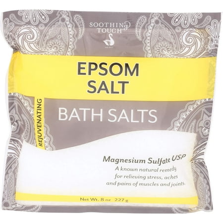Soothing Touch Epsom Salts Pouch, Unscented, 8 Ounce Soothing Touch Epsom Salts Pouch, Unscented, 8 Ounce