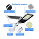 thumbnail image 2 of Lampara Led Solar  Bloosom Exterior Pared Sensor Remoto Blanco, 2 of 4
