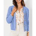 thumbnail image 4 of Suéter PRETTYGARDEN Cardigan de Punto para Mujer Azul Claro Talle Grande, 4 of 6