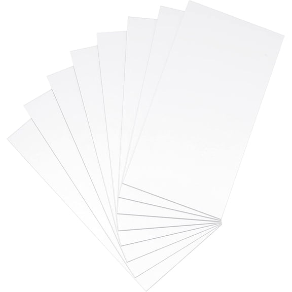 8pcs Aluminum sheet For Laser Cutting Precision Machining Mould Making Rectangle Silver 10x5x0.1cm