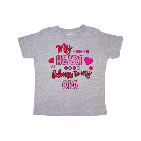 

Inktastic My Heart Belongs to my Opa Gift Toddler Boy or Toddler Girl T-Shirt