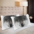 thumbnail image 2 of MKHERT Wolf Pillowcase Pillow Protector Cushion Cover 20x30 inch,Set of 2, 2 of 3