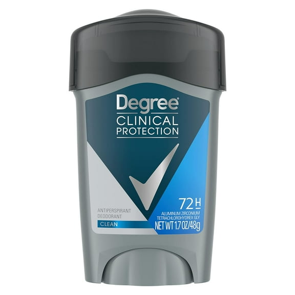 Degree Men Clinical Antiperspirant And Deodorant, Clean - 1.7 Oz, 6 Pack