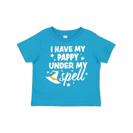 

Inktastic I Have My Pappy Under My Spell with Cute Witch Hat Gift Toddler Boy or Toddler Girl T-Shirt
