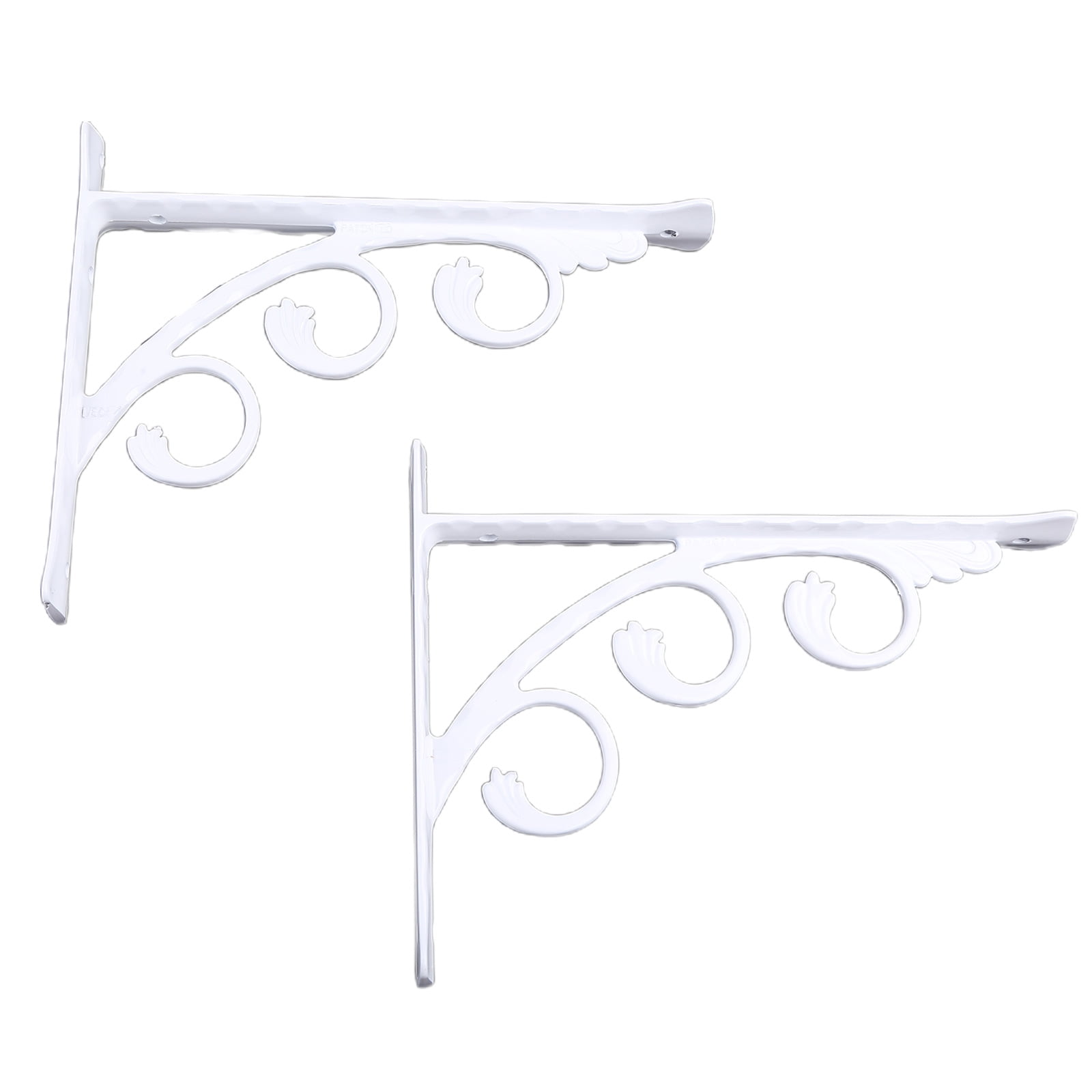 1 Pair Heavy Duty Wall Mounted Brackets Triangular Shape Shelf Bracket Durable