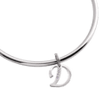 thumbnail image 2 of Charm para Pulsera LuckyLy, Dije Inicial Letra A, Acero Inoxidable y Zirconia Cúbica, Modelo Lizzy plateado Letra D, 2 of 7