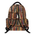 thumbnail image 2 of Chririnla Black White Cat On Bookshelf Padded Straps School Bag for College Travel, Lightweight Water Resistant 600D Polyester Kids Backpack for School, 2 of 10