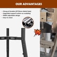 thumbnail image 4 of Soporte para Cuencos TIDANT Negro Ajustable para Perros Grandes, 4 of 6
