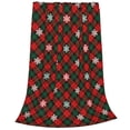 thumbnail image 2 of Fuzoiu Christmas With Character Print Ultra-Soft Micro Fleece Blanket,All Seasons Flannel Throw, Lightweight Blanket for Bed, Sofa, Couch, Movie Night, Camping, and Travel-60"x50", 2 of 7