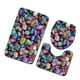 thumbnail image 4 of Kearding Juego de 3 uds./1 de alfombras para baño, alfombrilla de baño antideslizante con estampado de piedra 3D, felpudos, decoración, funda para Juegos de accesorios de baño 8 Kearding JJ25267-08, 4 of 5