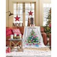 thumbnail image 3 of Merry Christmas Flannel Blanket for Bed,Travel and Camping, Xmas Tree Colorful Ball Winter Scenery Super Soft Cozy Blanket for All Seasons 40"x50", 3 of 6