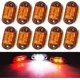 thumbnail image 1 of Side Marker Light, 10pc Work Lights 12V Waterproof Car External Lamp Warning Tail Light Auto Truck Trailer Signal Light (Amber), 1 of 5