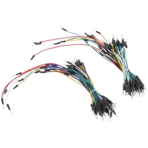 Breadboard Jumper Wire Cable Solderless Wires Jumpers Kit Line Aluminum Iron 2 Bundles