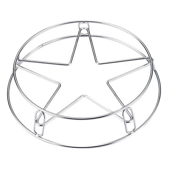 FOMIYES Household Steam Rack Stainless Steel Silver 1Pcs 9.6X8.3X2In